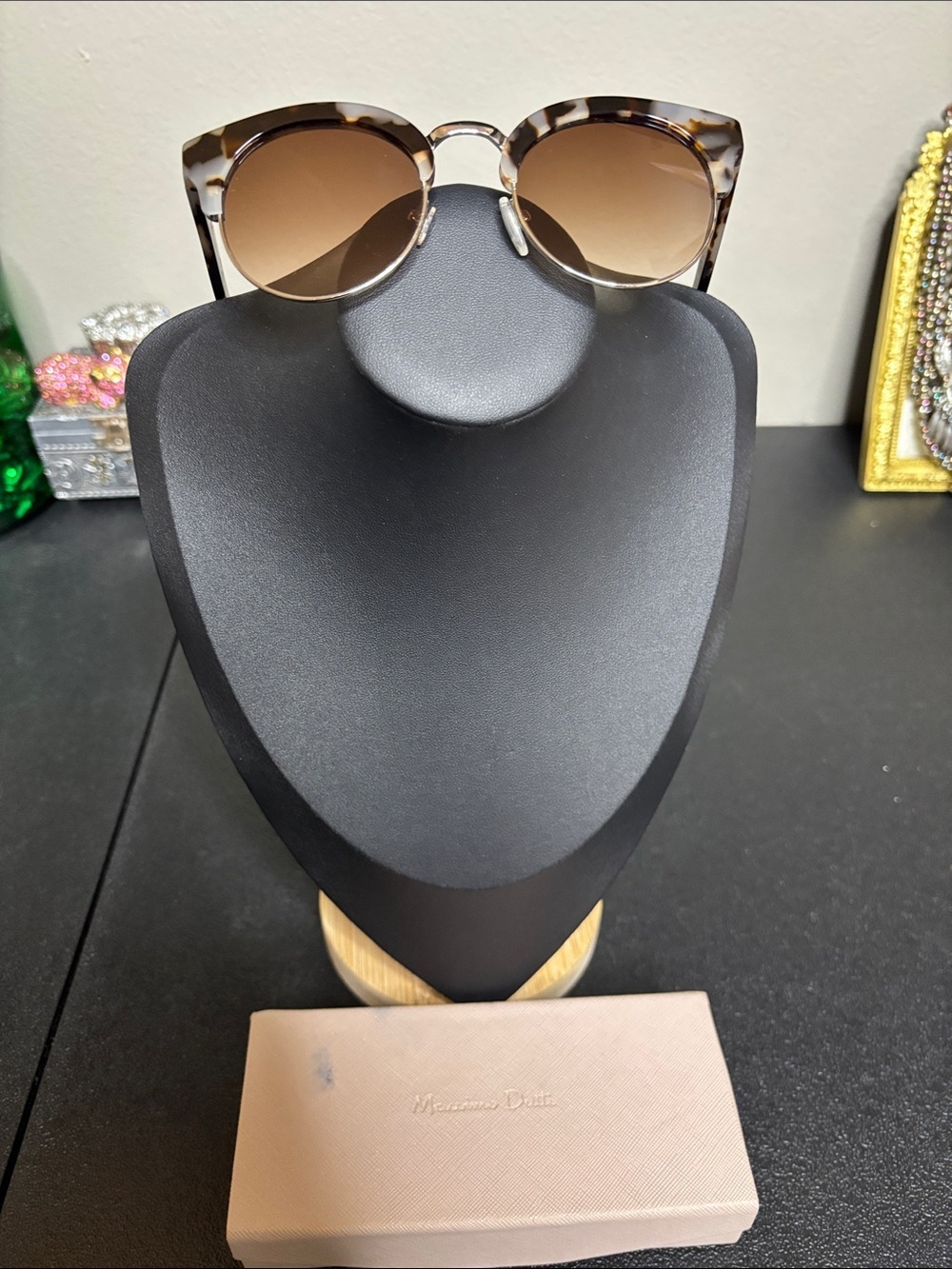 Massimo Dutti Tortoiseshell Sunglasses with Brown Gradient Lenses